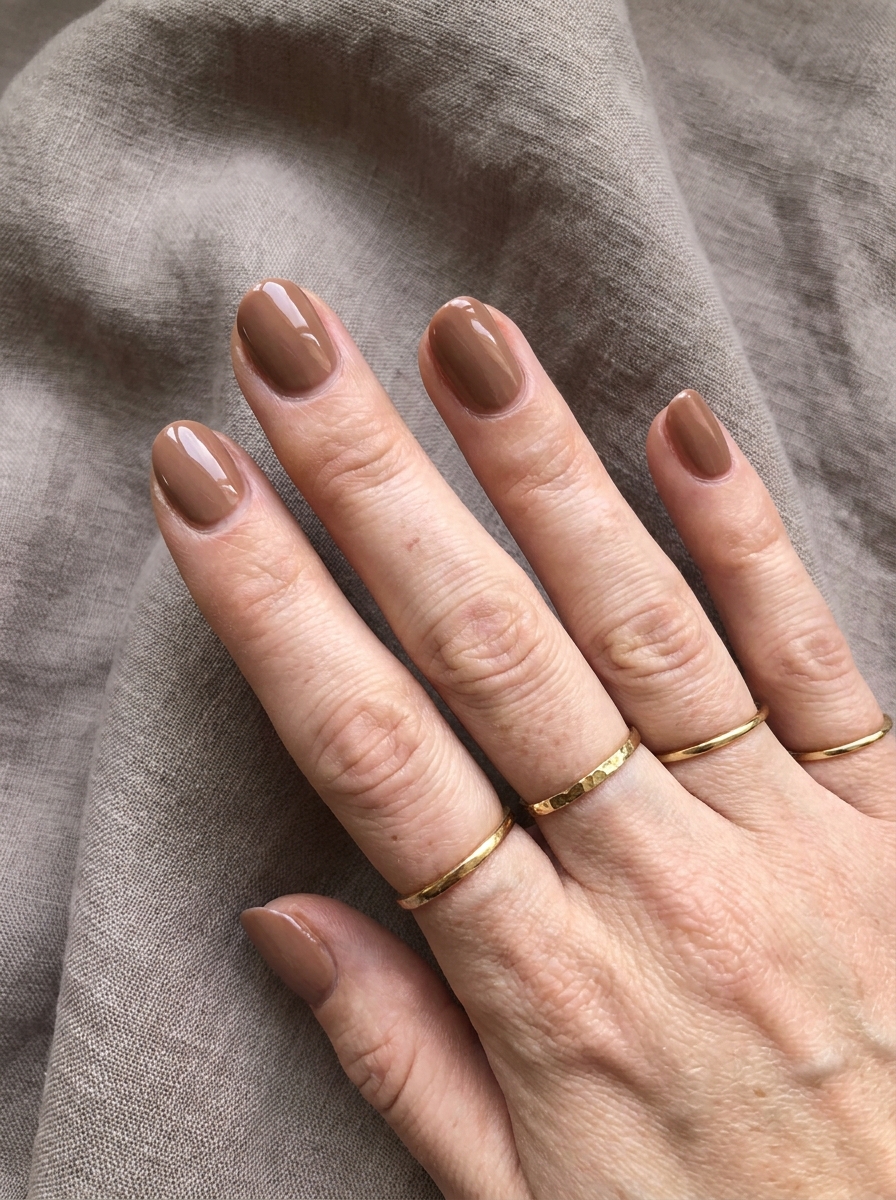 Basic Brown Nude Nails als Basic Nails Inspiration 2026